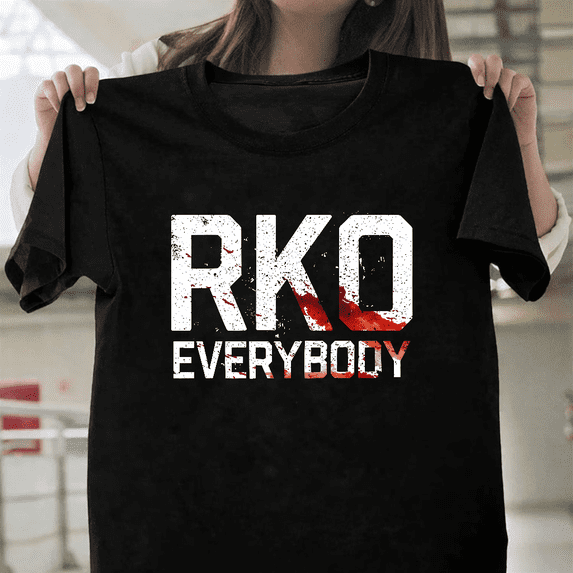 Randy RKO Everybody Blood Wrestling Graphic Unisex T-Shirt, up to size 3XL.