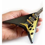 Signature Black V 10 Inch Miniature Guitar Replica Collectible