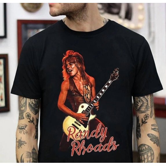 Randy Rhoads Live In Concert Cotton Black Shirt