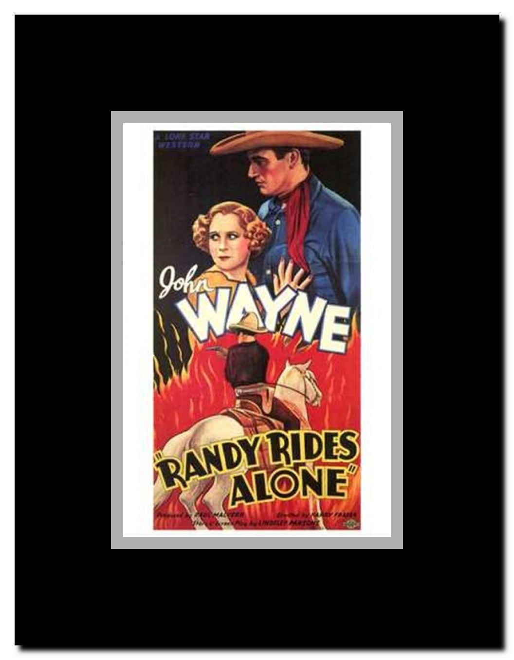 Randy Rides Alone Framed Movie Poster