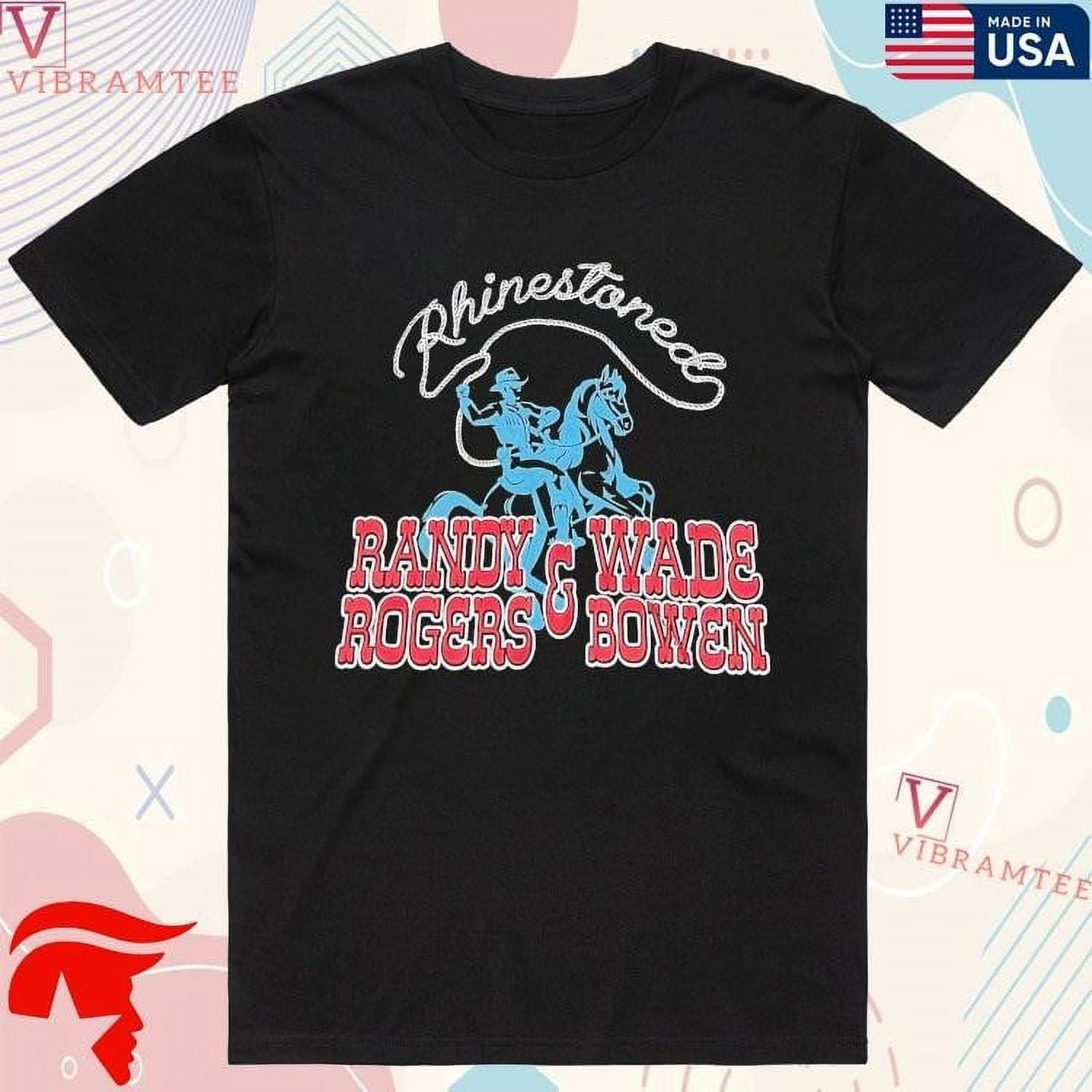 Randy Rogers And Wade Bowen Rhinestoned Tshirts