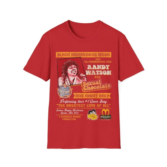Randy Watson Sexual Chocolate Concert 88' Tour Poster Unisex T-Shirt