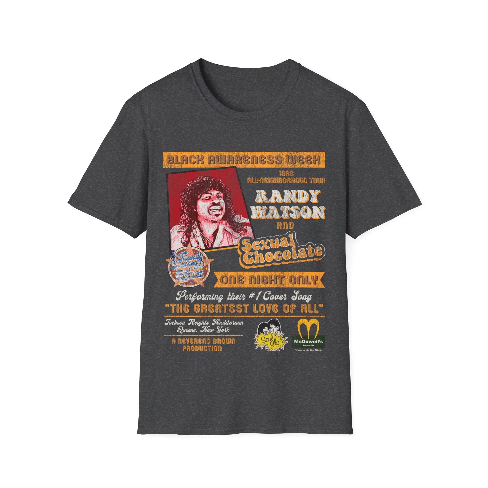 Randy Watson Sexual Chocolate Concert 88' Tour Poster Unisex T