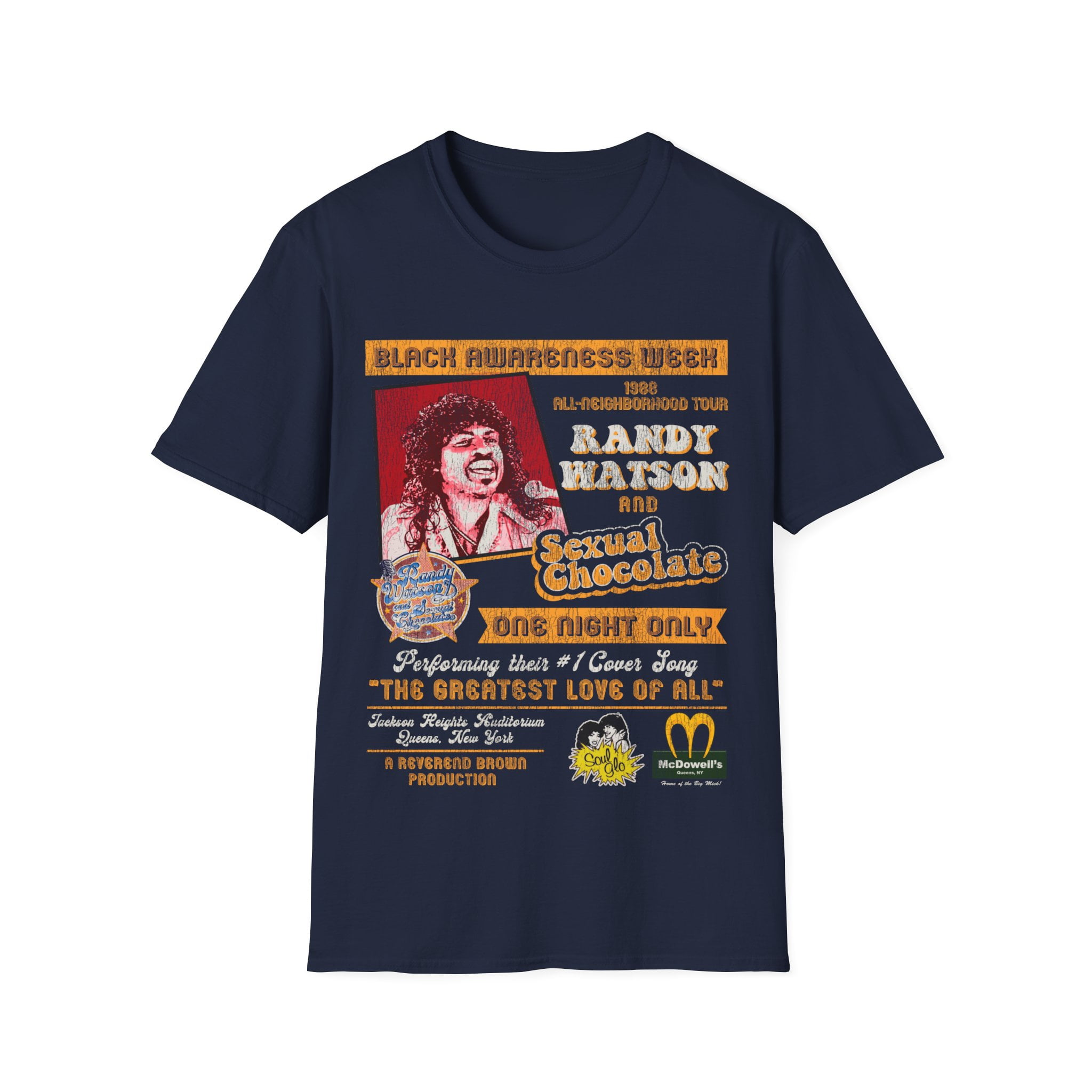 Randy Watson Sexual Chocolate Concert 88' Tour Poster Unisex T