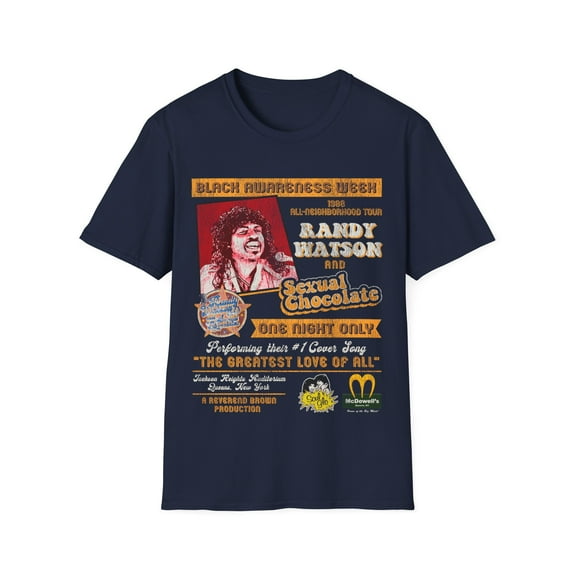 Randy Watson Sexual Chocolate Concert 88' Tour Poster Unisex T-Shirt