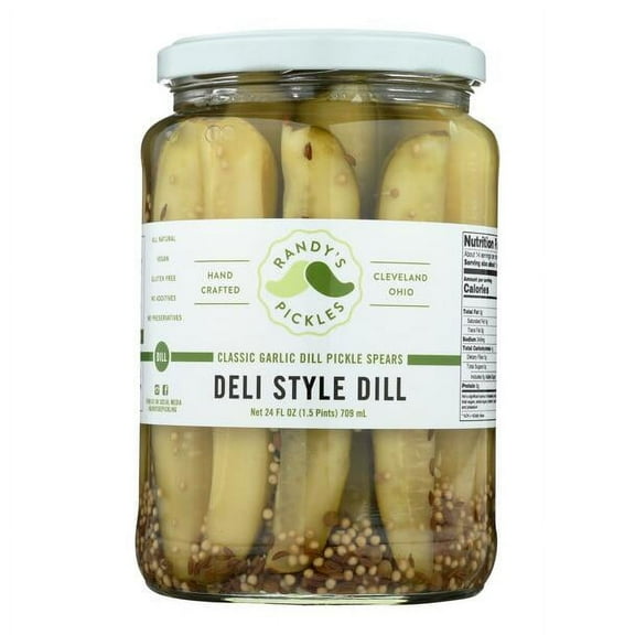 Randy's Pickles Deli Style Dill Pickles 24 oz (Pack of 6)