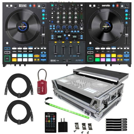 Rane FOUR Advanced Four-Channel Stems DJ Controller with Hard Carrying Case Package