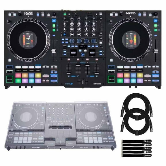 Rane PERFORMER 4-Channel Motorized DJ Controller with Decksaver Cover Package