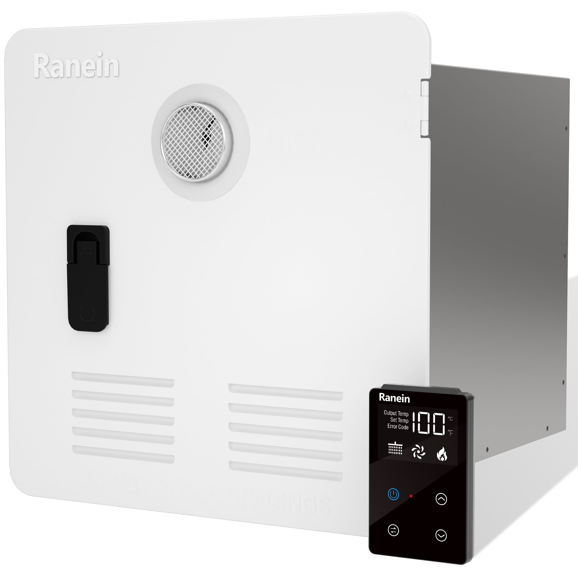 Ranein 65,000 BTU RV Tankless Water Heater, Max 3.9 GPM, with White 15