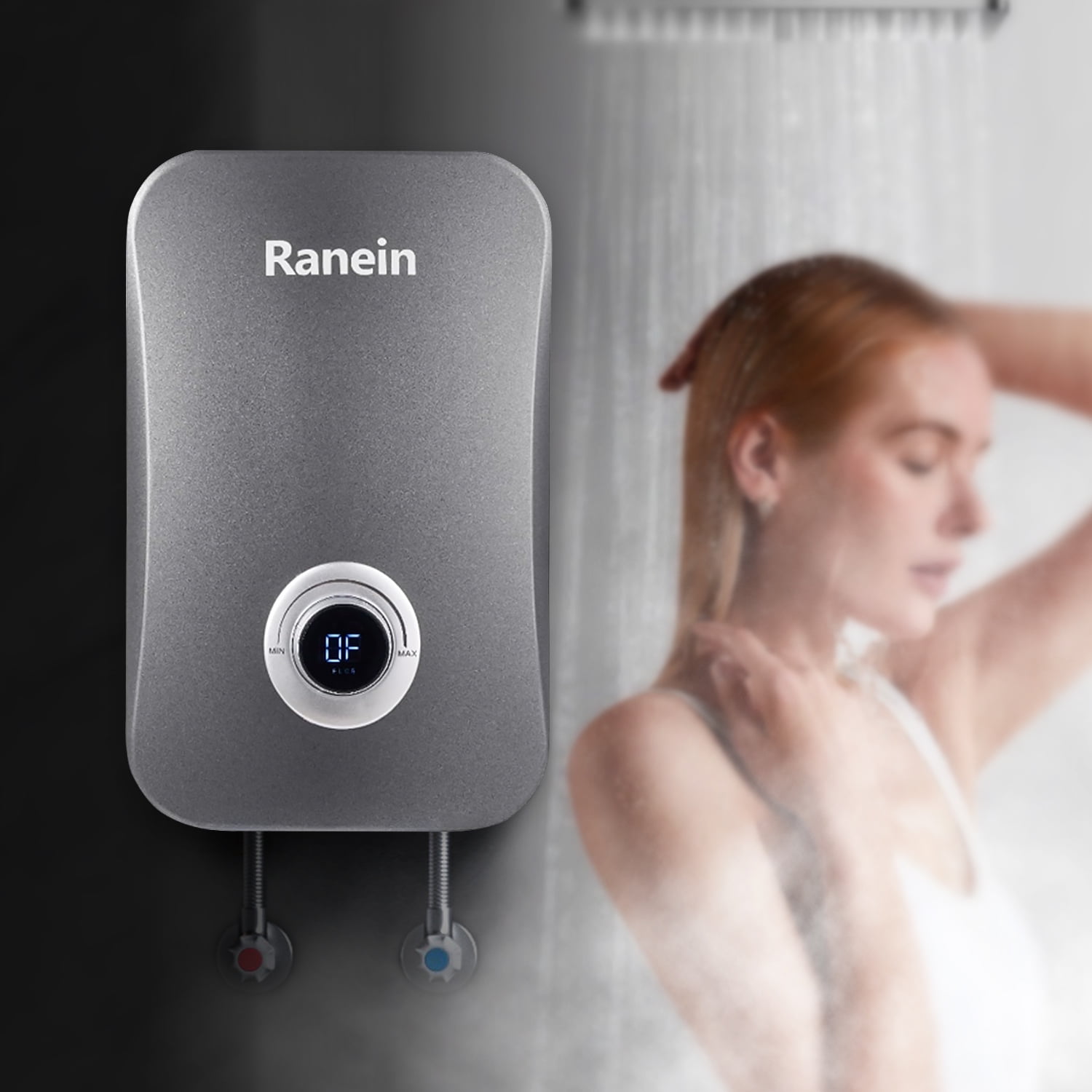 Ranein Electric 240 Volts 11000 Watts Tankless Water Heater for Bathroom