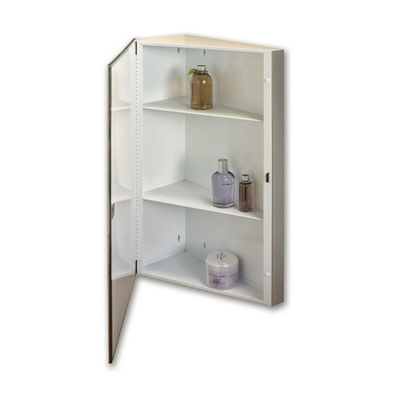 Rangaire 867P36x Corner 16" X 36" Single Door Medicine Cabinet - White