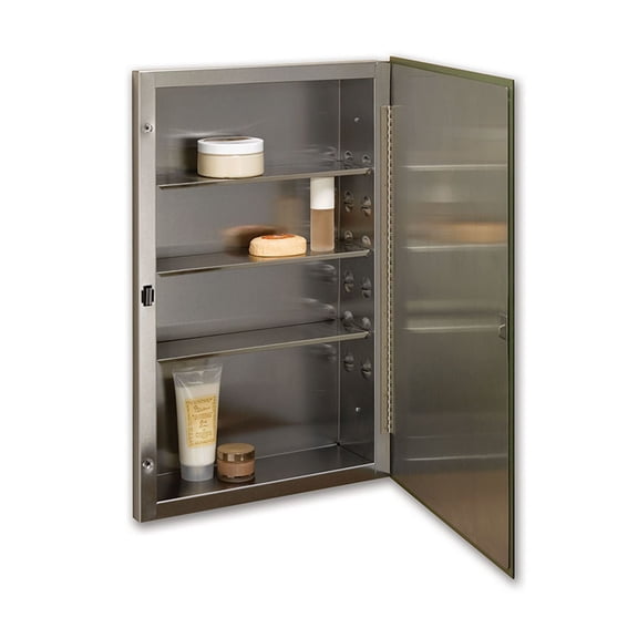 Rangaire 868P24SSX S-Cube 16" X 26" Single Door Medicine Cabinet - Stainless Steel