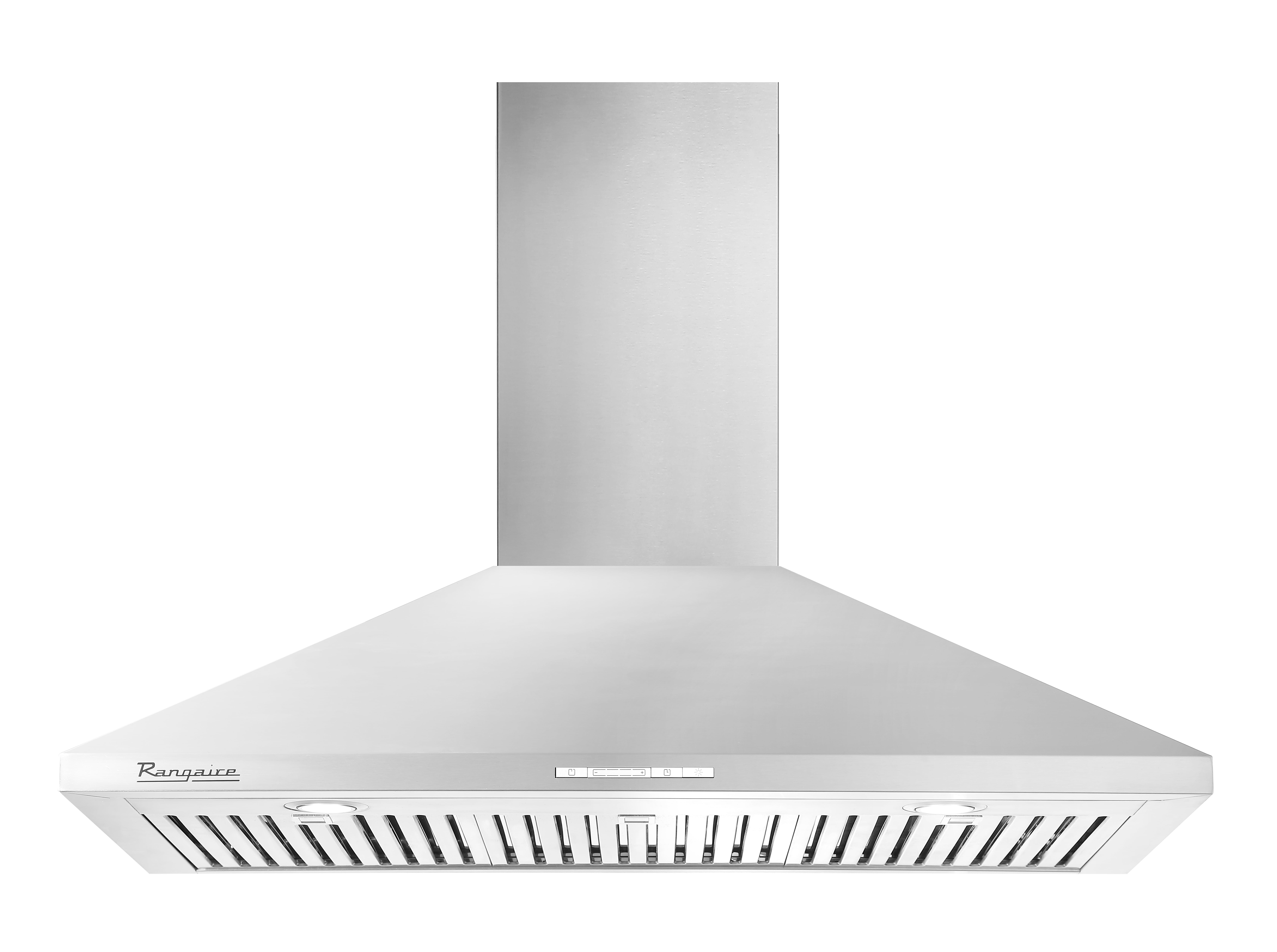 Rangaire RHWMP36S 36" Wall Mounted Hood - Stainless Steel, 3 Speed Fan, LED Lights, Push Button Control