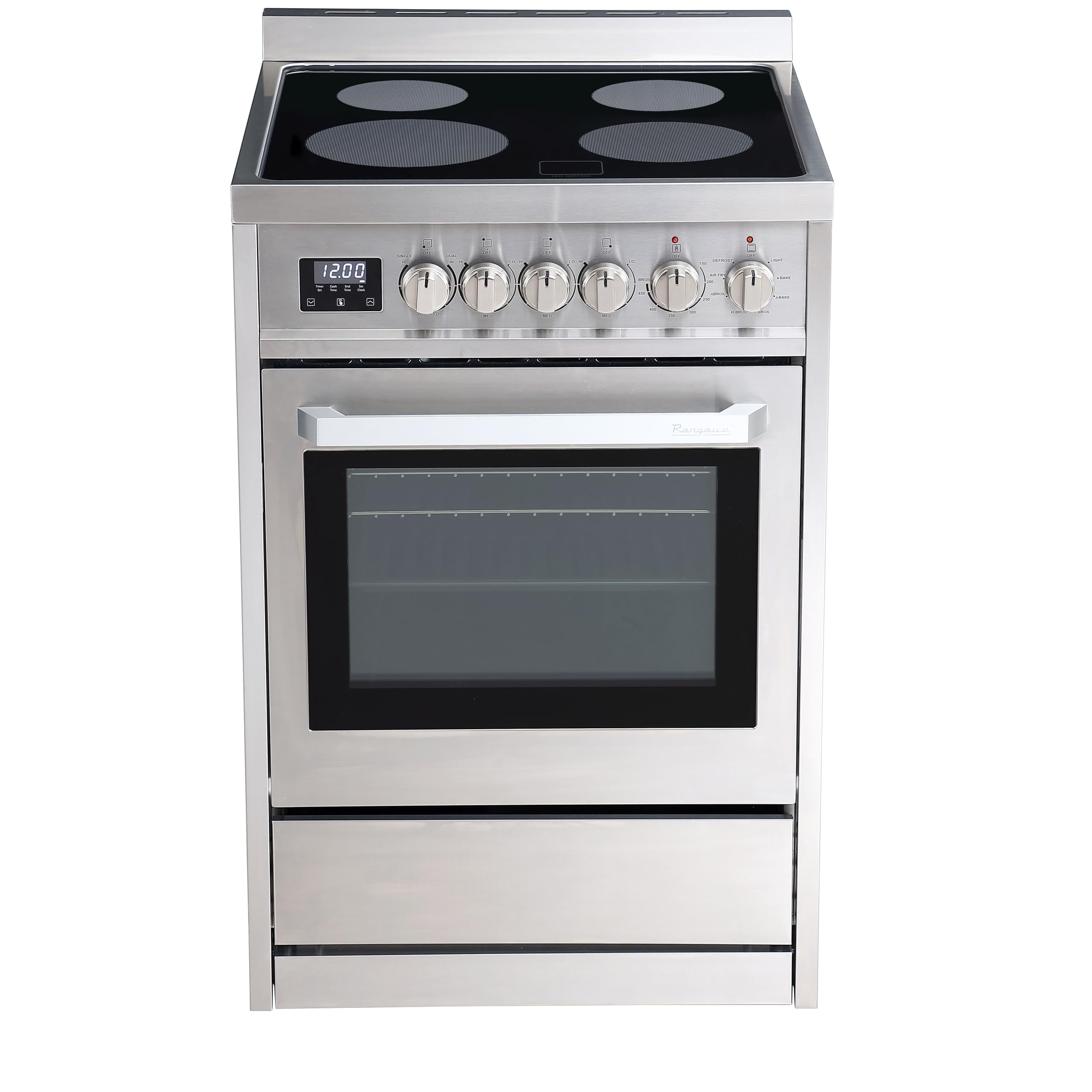 Rangaire 24" Stainless Steel Freestanding Electric Range with Convection Oven