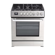 Rangaire RRG303TS 30" Gas Range Oven with Timer - Stainless Steel, Sealed Burners, Convection Fan, Easy Reach Racks