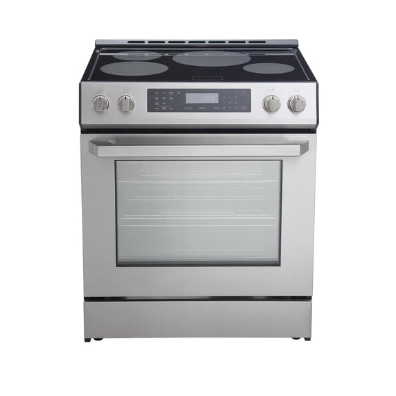 Rangaire RRI303GS 30" Glass Touch Induction Range Oven - Stainless Steel, Induction Burners, True Convection, Self Cleaning, Easy Reach Racks