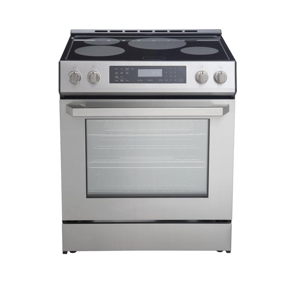 Rangaire RRI303GS 30" Glass Touch Induction Range Oven - Stainless Steel, Induction Burners, True Convection, Self Cleaning, Easy Reach Racks