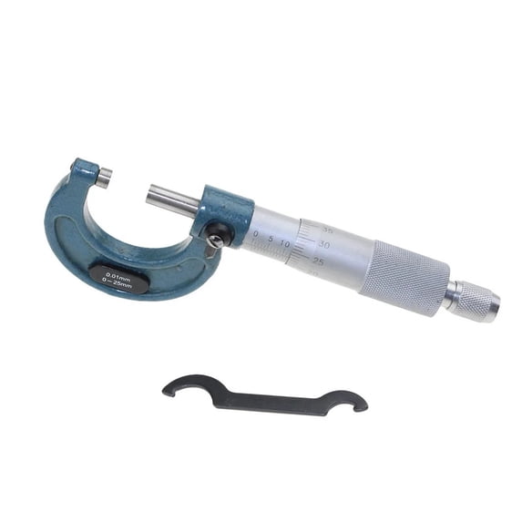 Range 0-25mm Accuracy 0.01mm Outside Micrometer Caliper Precision Measuring Tool With Box ,Easy to Use