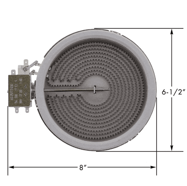 Range 6" Radiant Heating Element Burner For Frigidaire FGEF3035RBD FGEF3035RBE FGEF3035RFB FGEF3035RFC FGEF3035RFD FGEF3035RFE FGEF3035RFF FGEF3035RFG FGEF3035RWB FGEF3035RWC FGEF3035RWD FGEF3035RWE