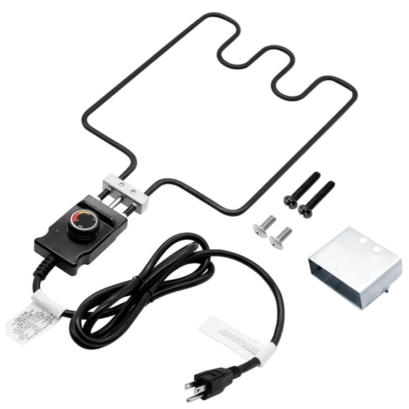 Heating Element 1500W with Adjustable Thermostat Cord Controller Fit for Masterbuilt Electric Smoker and Grill Range Bake