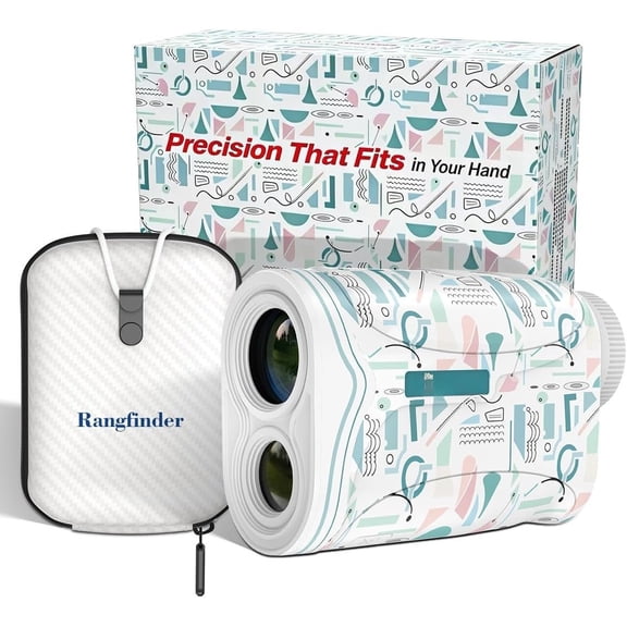 Range Finder Golf Rangefinder with Slope, 1200 Yards Golf Range Finder, 6X Magnification, Flag Locking Vibration, Accessories for Golfer