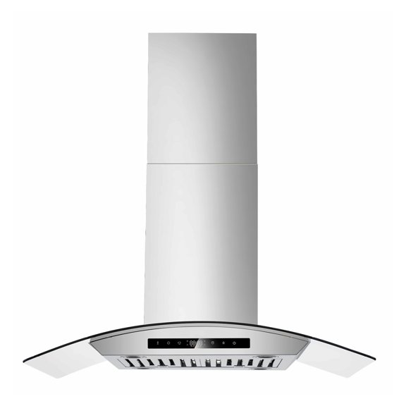 Range Hood 30 Inch, Stainless Steel Kitchen Hood with 800 CFM, Touch & Gesture Control, LED Lights, Ductable/Ductless Convertible