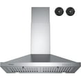 Range Hood 30 inch, IsEasy Wall Mount Vent Hood 500 CFM with Ducted