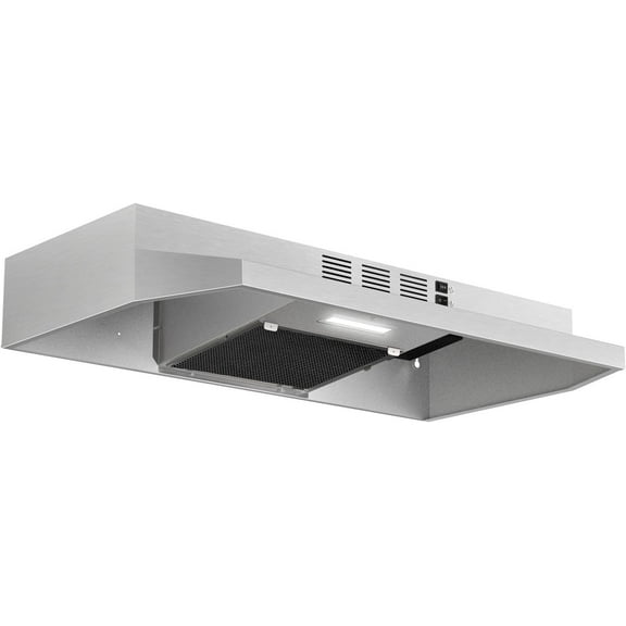 Range Hood 30 inch Under Cabinet Stainless Steel Kitchen Vent Hood 280CFM Built-in Color silver