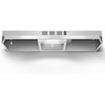 thumbnail image 1 of Range Hood 36 inch Under Cabinet, Ducted/Ductless Kitchen Hood 280CFM, Stainless  Vent Hood with Rocker Button Control, Stove Hood with 2 Speeds Fan, Bright  Light, 1 of 6
