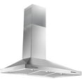 thumbnail image 1 of Range Hood 36-inch Wall Mount Vent Hood Stainless Steel Ducted/Ductless 3 Speed Exhaust Fan, 1 of 7