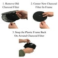 thumbnail image 1 of Range Hood Charcoal Filter Insert Only - Three Pack Compatible With GE Model Numbers PVX7360SJ1SS, PVX7360SJ2SS, 1 of 1
