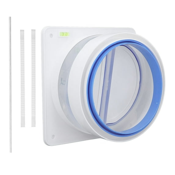 Range Hood Check Valve Transparent 1 Way Leakage Proof Odor Control Pipe Air Outlet Valve for Kitchen Bathroom