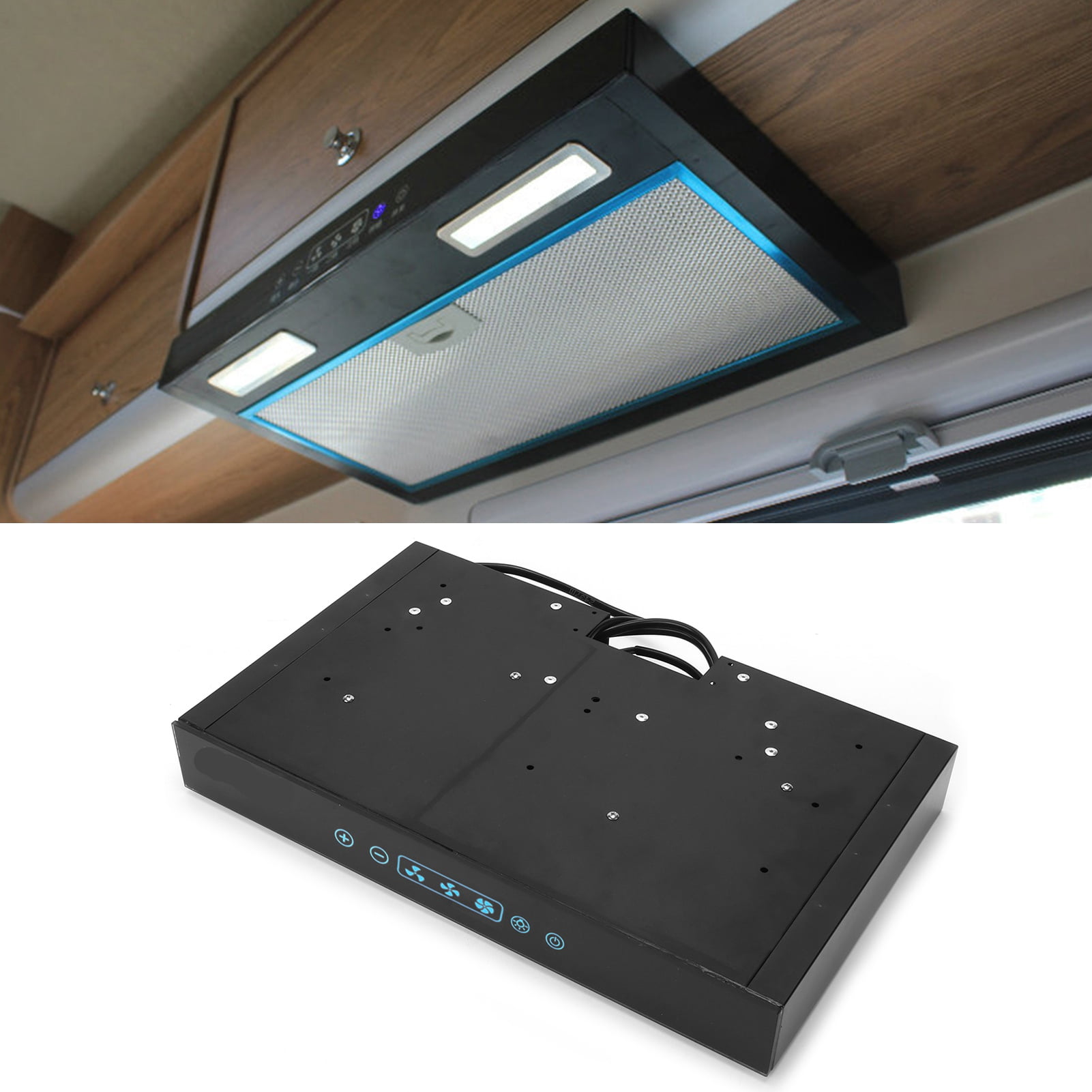 Range Hood, Ductless Range Vent, 3 Speed 12V Cooking Range Hood Smoke