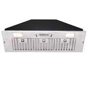 Range Hood, Ultra Quiet Stainless Steel Ducted Insert/Built-in Kitchen Vent Hood with Powerful Suction, LED Lights and Dishwasher Safe Filters, 3-Speed 600 CFM 36in warm