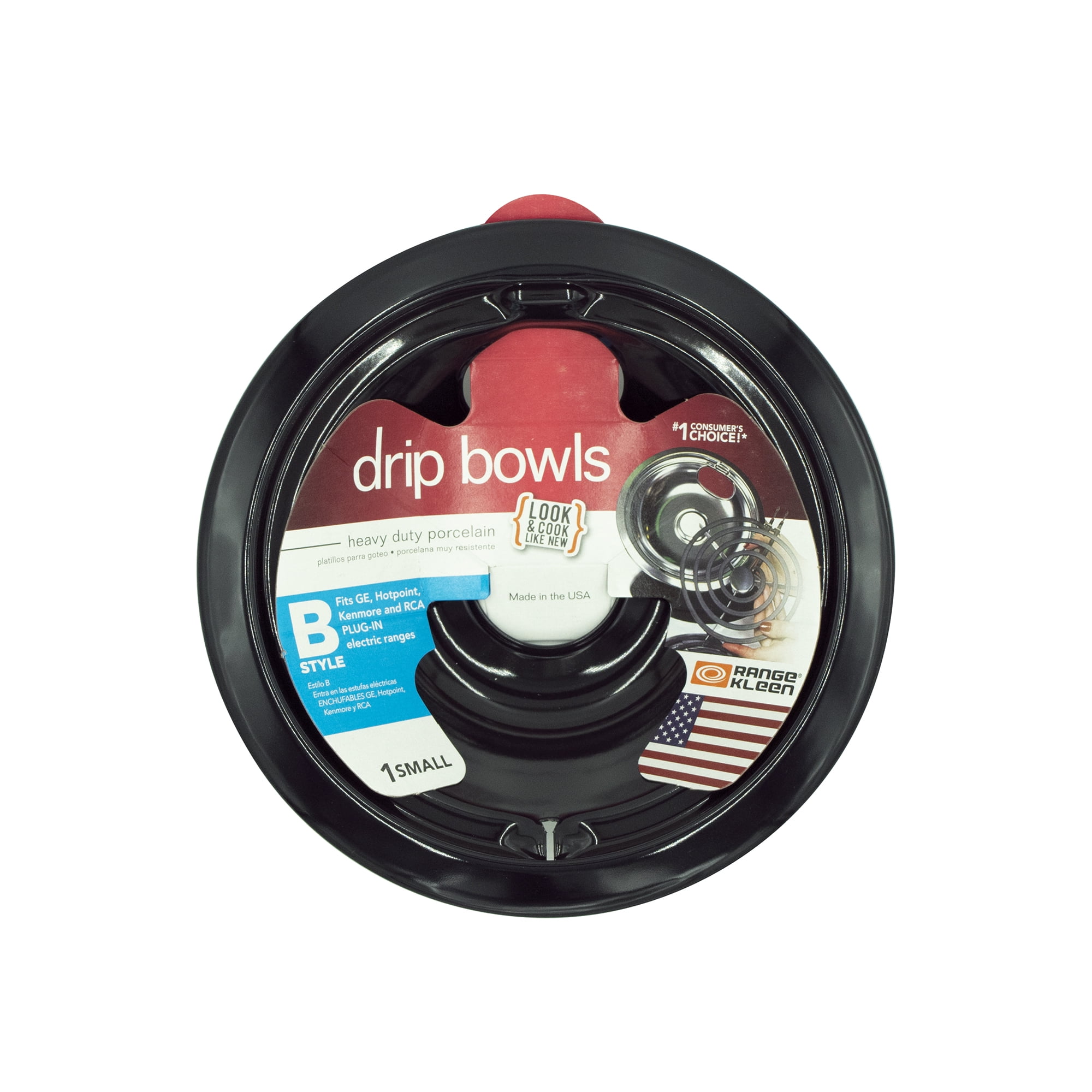 Range Kleen 1 Small Drip Bowl, Style B fits PlugIn Electric Ranges GE