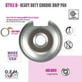 thumbnail image 1 of Range Kleen 106A One Large Style D Heavy Duty Chrome Drip Pan, 1 of 6