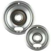 Range Kleen 12782XCD5 Style A Heavy Duty Chrome Drip Bowls, 2 Pack