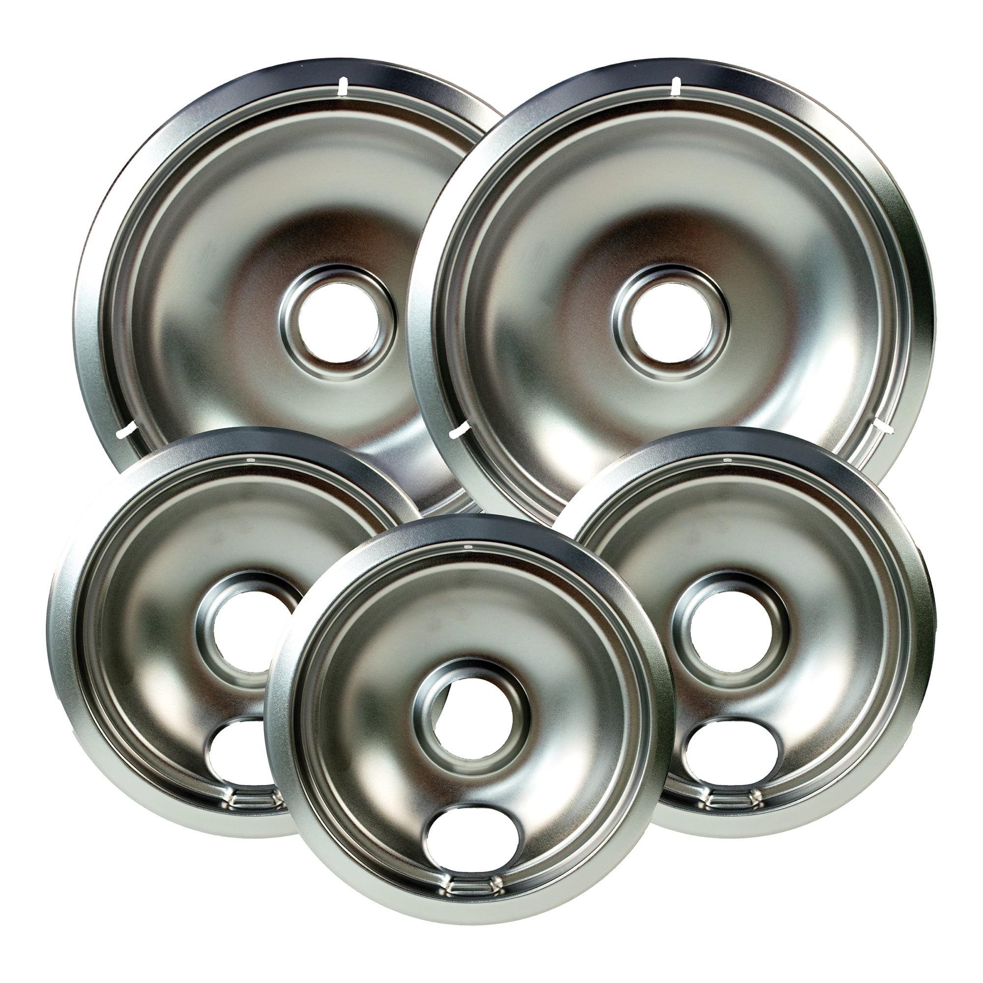 Range Kleen 20125A Universal Fit Chrome Plated Drip Bowls for PlugIn