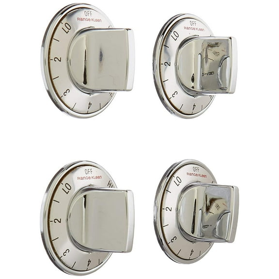 Range Kleen 32-Piece Replacement Knob Kit for 4 Knobs, Electric Ranges, Chrome