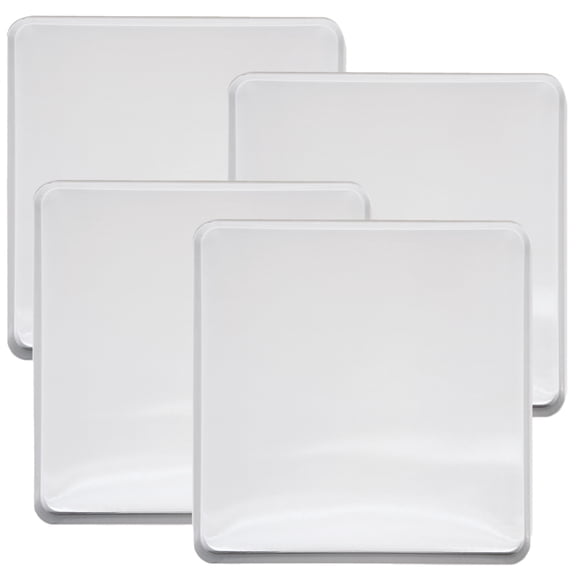 Range Kleen 563 White Square 4-Piece Burner Kover Set