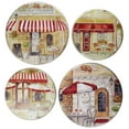 Range Kleen 5082 Paris Cafe Round Burner Covers, Set of 4 small 8.5
