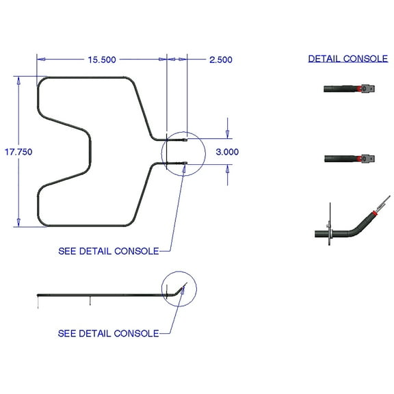 Range Kleen 7531 Replacement Bake Element, Fits GE, RCA, Kenmore, Hotpoint