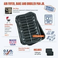 thumbnail image 1 of Range Kleen 12.75 inch Rectangular Air Fry Bake and Broiler Porcelain Grill Pan, 1 of 5
