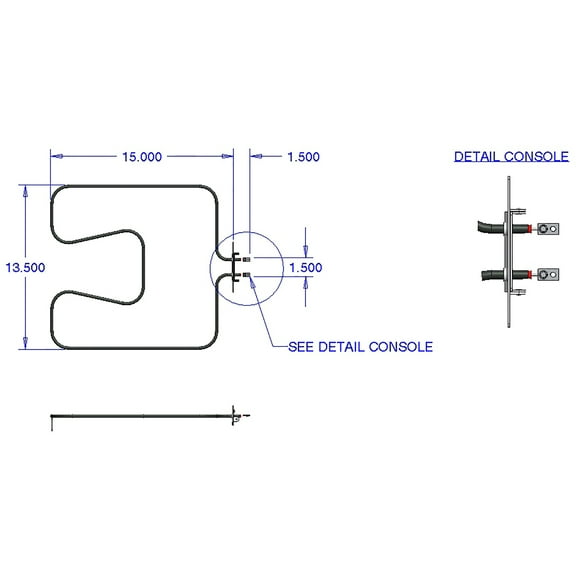 Range Kleen Bake Element, Fits GE, Hotpoint, RCA