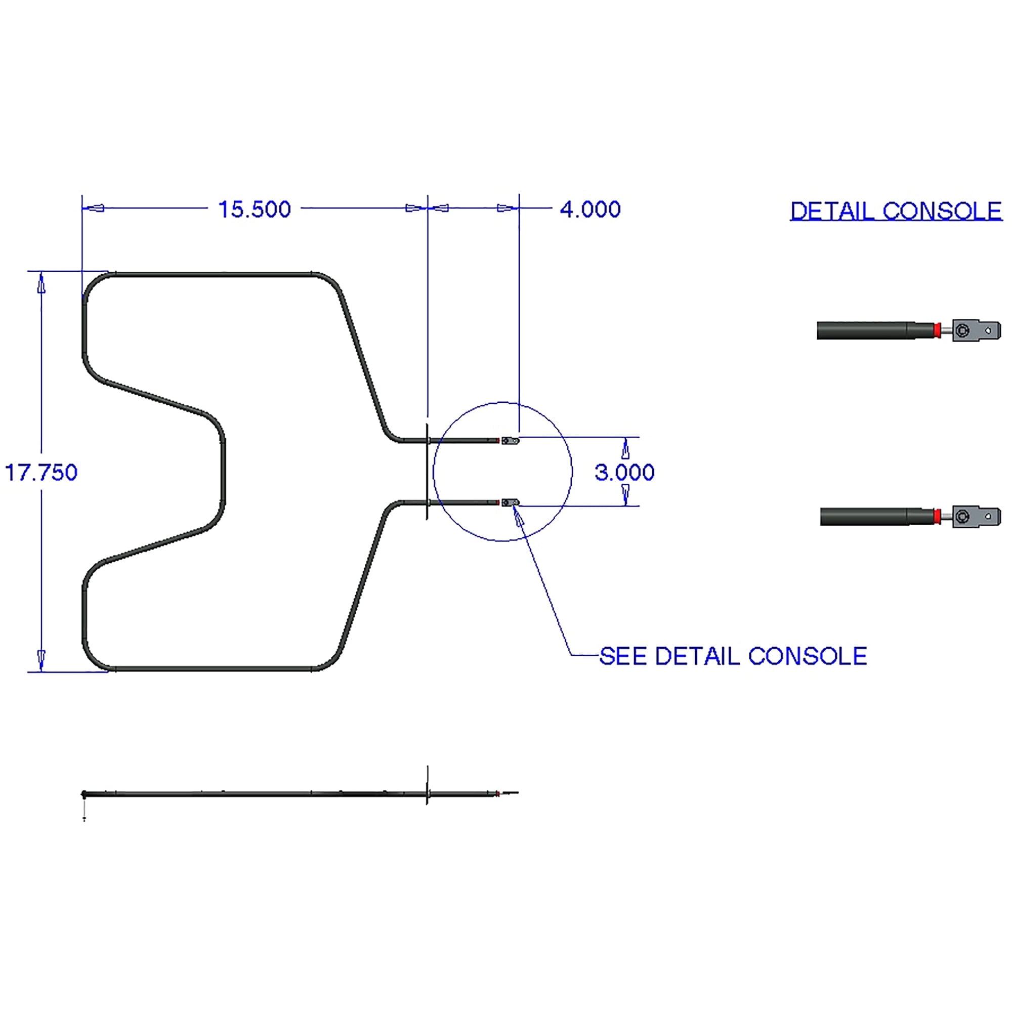 Range Kleen Bake Element, Fits GE, RCA, Kenmore, Hotpoint