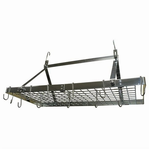 Range Kleen CW6013 Enamel Rectangle Pot Rack, Black - 32 W x 18 D x 12 H