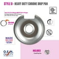 thumbnail image 1 of Range Kleen 105A Style D Chrome Drip Pan, One Small, 1 of 7