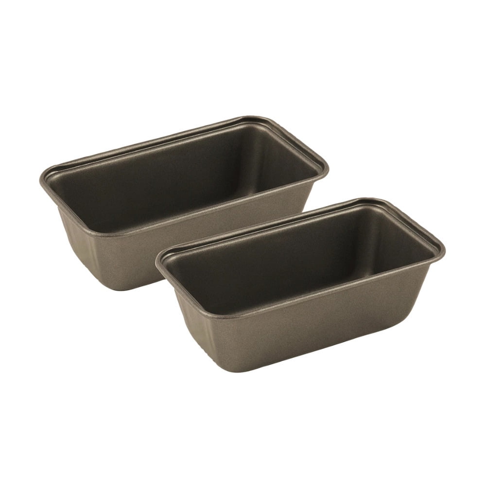 GoodCook Set of 2 Extra Large 13'' x 5'' Nonstick Steel Bread Loaf Pans,  Gray