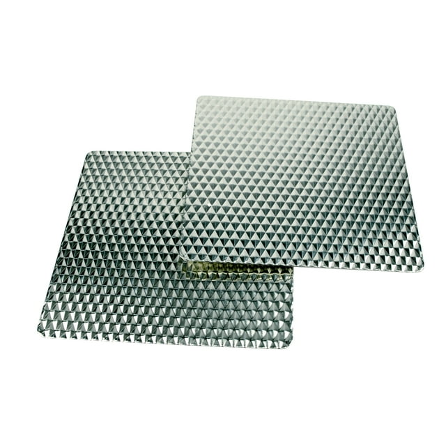 Range Kleen Metal Silverwave Counter Mats, Silver with Nonslip