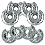Range Kleen R101F8 Silver Foil Electric Stove Burner Liners - 8 Count